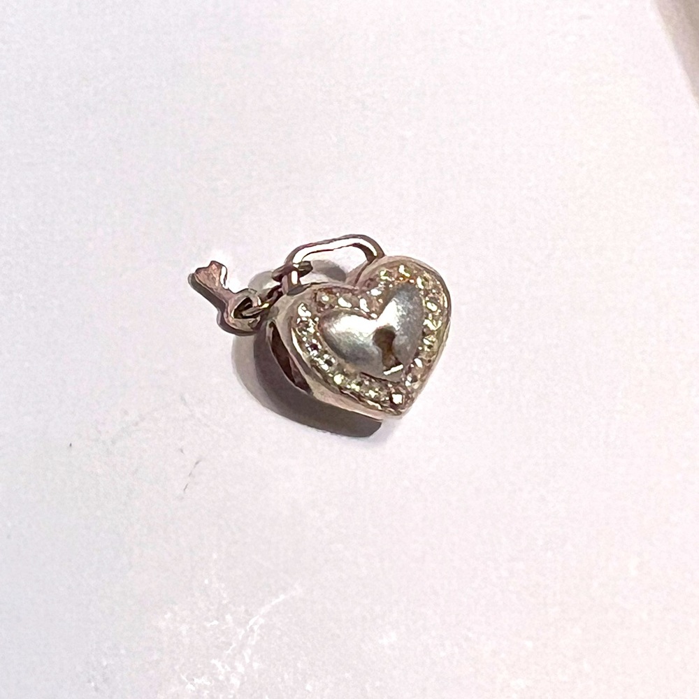 Chamilia heart lock and key charm